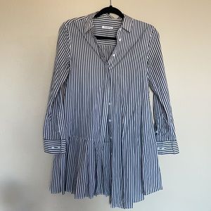 Equipment Gigi Oxford Stripe Cotton Shirt Dress